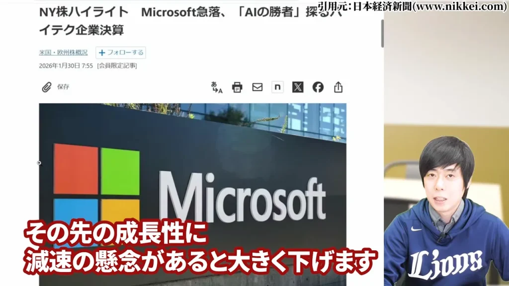 業績が良い＝株価が上がるではなく将来の成長継続を先取りして動く市場の性質